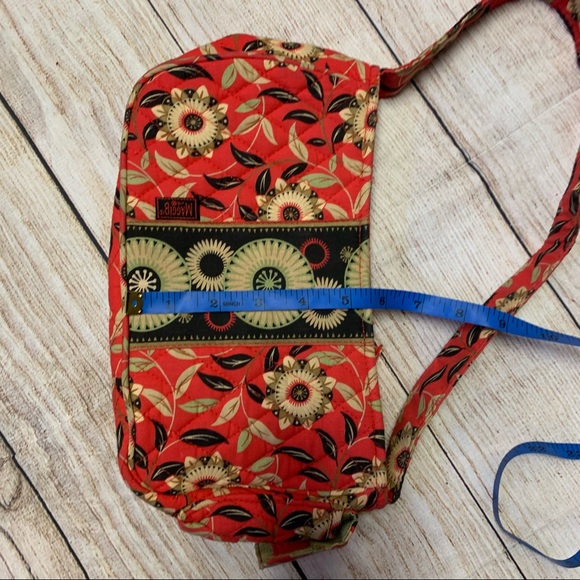 Maggie B Red Patterned Quilted Purse - Picture 14 of 14